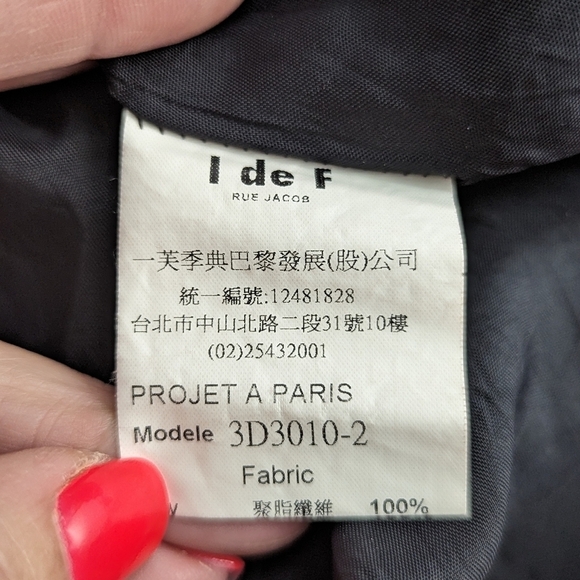 I de F Paris Black Floral Sleeveless Fit & Flare Dress Size 2 A-Line Cocktail - Picture 4 of 9